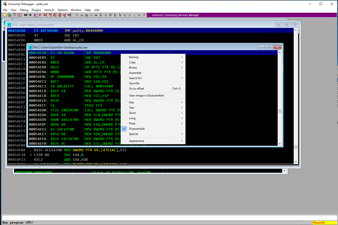 Memory Map Code Cave