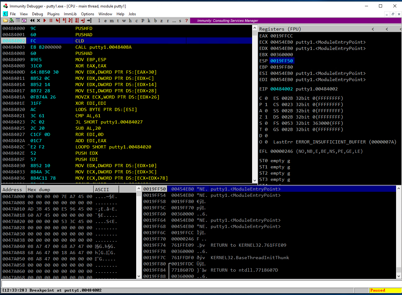 Code Cave DLL Execution Flow