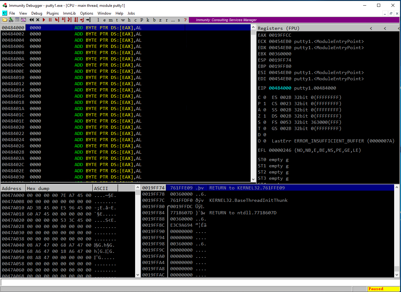 Memory Map Code Cave